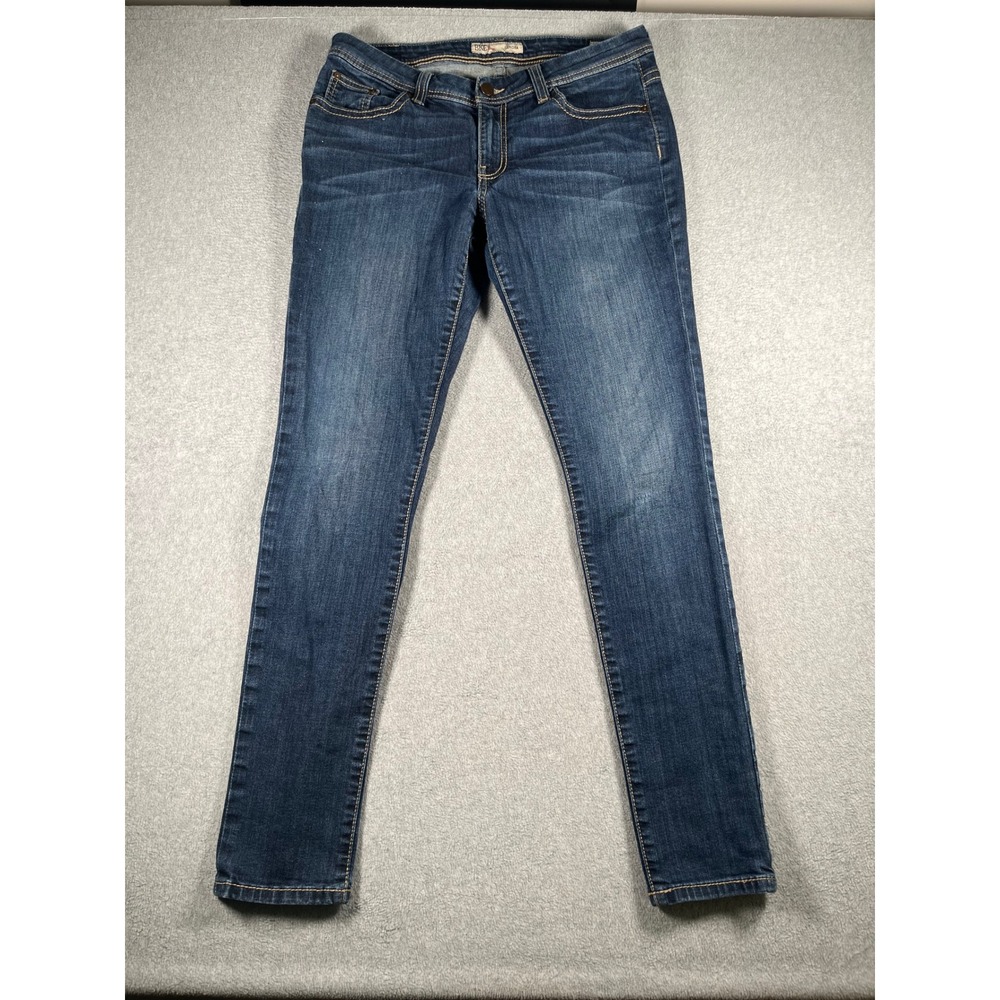 BKE Dakota Skinny Stretch Jeans Womens 31L Dark Wash Blue Denim 34x31.5 BKC1330L
